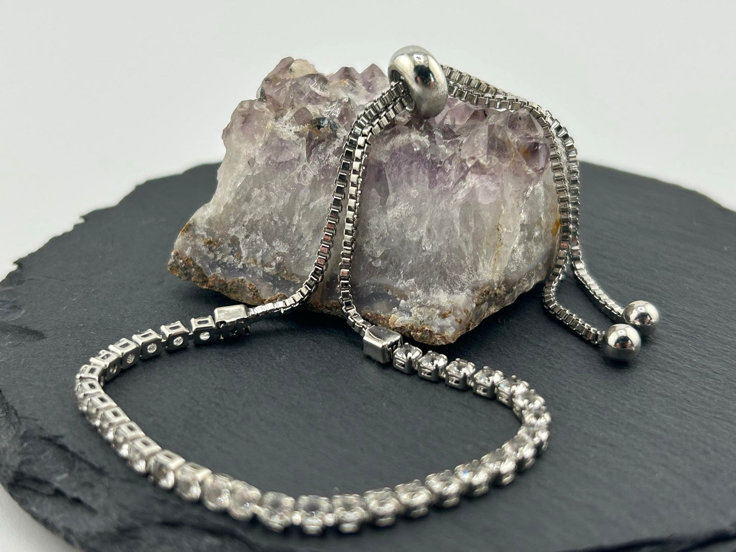 Tennis Armband Weiß ( Steine 3,7mm )