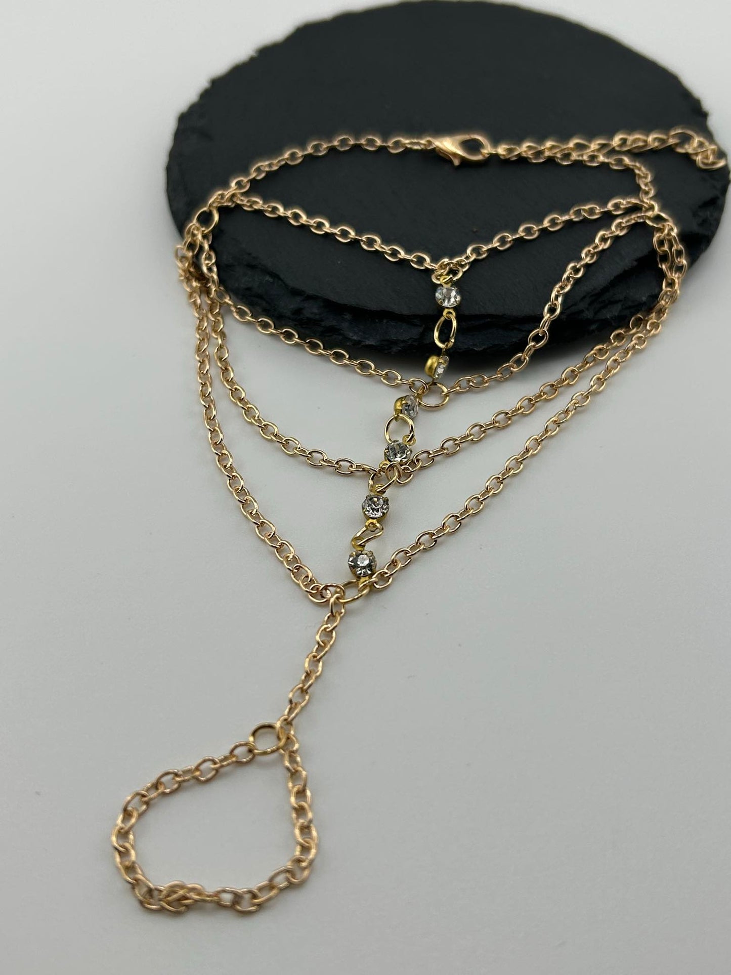 Boho Strass Fingerring