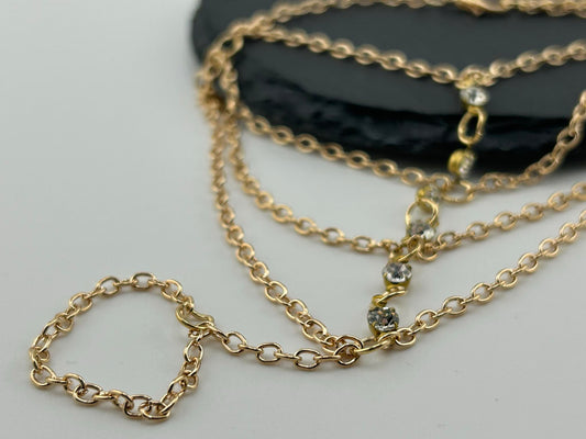 Boho Strass Fingerring