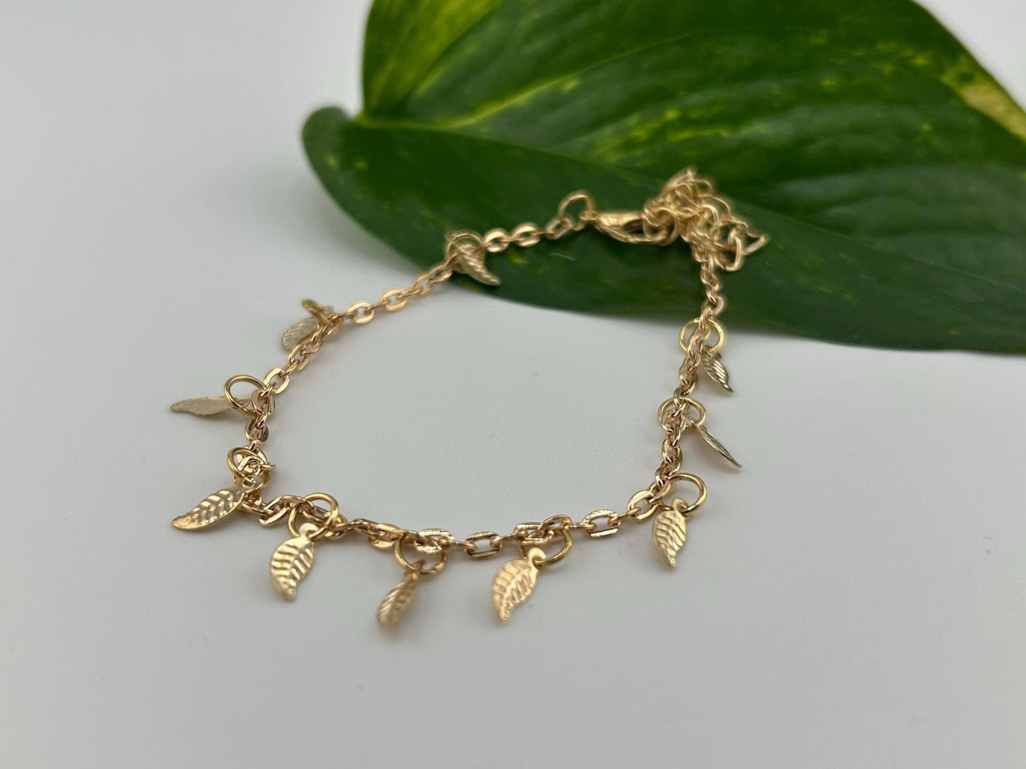 Blätter Fußkettchen/Armband