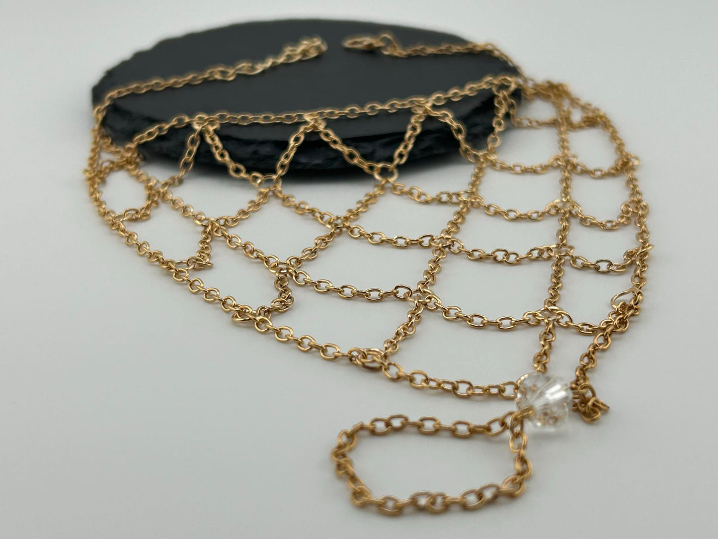 Fischernetz Handketten Ring