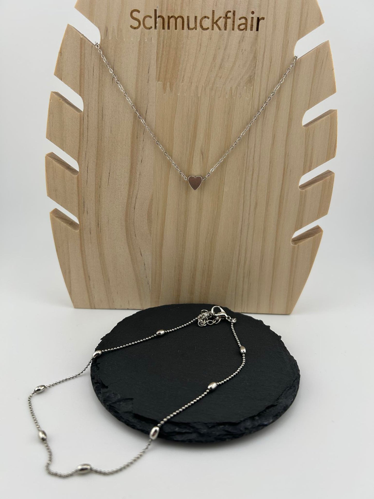 Herz Knöchelarmband 30 cm