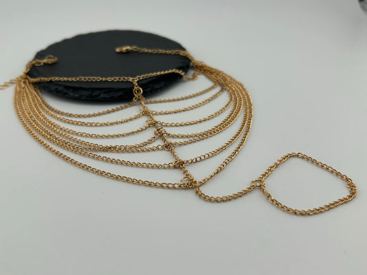 Multi Quasten Handkette