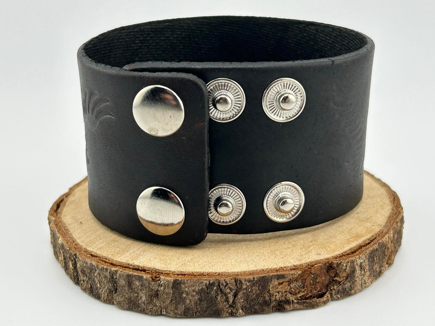 Lederarmband Four
