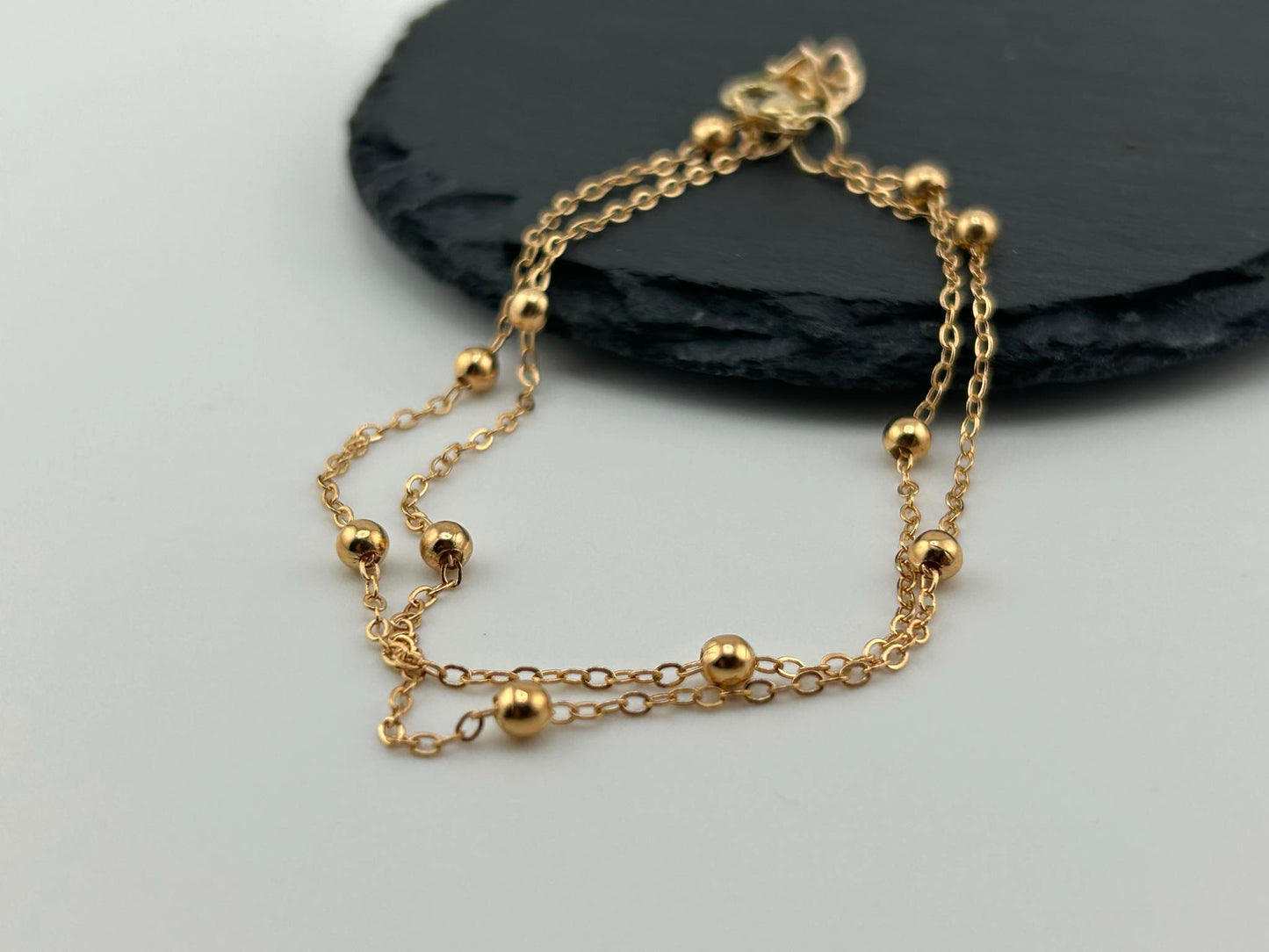 Doppeltes Perlen Armband